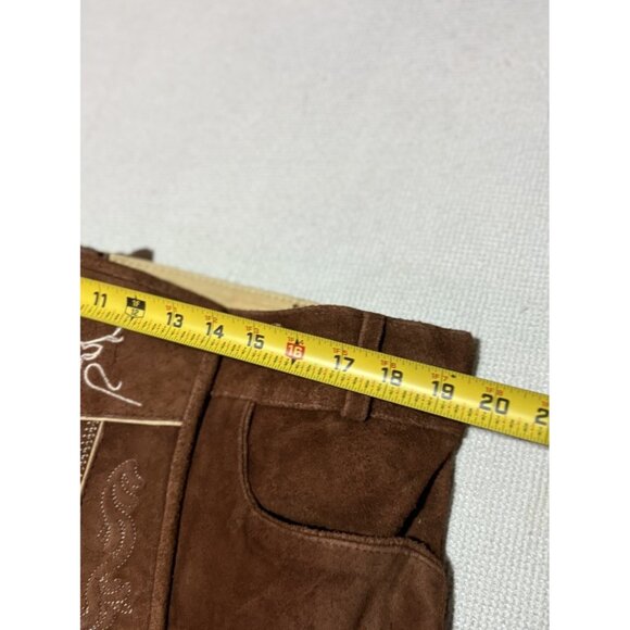Bavaria Trachten Leather Lederhosen Shorts & Straps German Oktoberfest US38 NEW - Picture 5 of 7